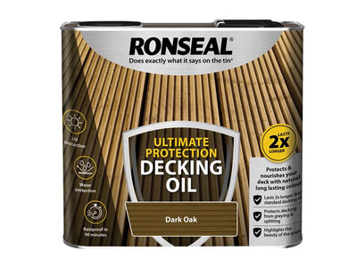 Ronseal Ultimate Protection Decking Oil Dark Oak 2.5 litre – – Now available at MTN Shop UK.