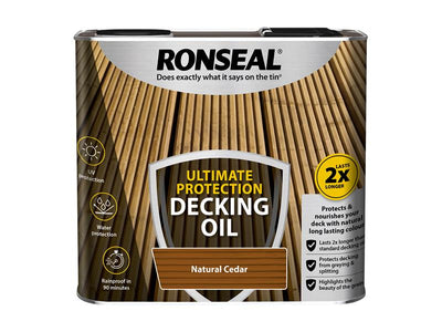 Ronseal Ultimate Protection Decking Oil Natural Cedar 2.5 litre – – Now available at MTN Shop UK.