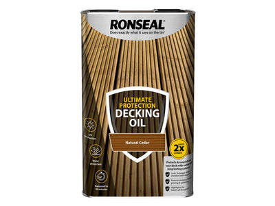 Ronseal Ultimate Protection Decking Oil Natural Cedar 5 litre – – Now available at MTN Shop UK.