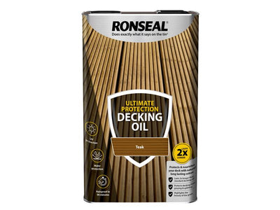 Ronseal Ultimate Protection Decking Oil Teak 5 litre – – Now available at MTN Shop UK.