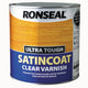 Ronseal  Ultra Tough Internal Clear Satincoat Varnish 2.5 litre