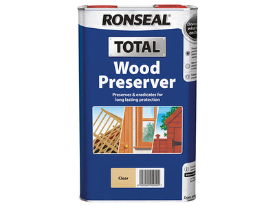 Ronseal Total Wood Preserver Clear 5 litre – – Now available at MTN Shop UK.