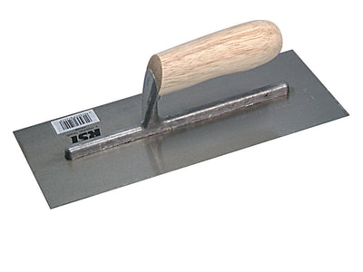 R.S.T. Plasterer's Finishing Trowel Grade B Banana Wooden Handle 11 x 4.1/2in – – Now available at MTN Shop UK.