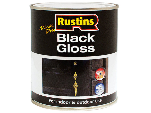 Rustins Quick Dry Black Gloss 500ml – – Now available at MTN Shop UK.