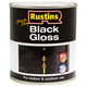 Rustins  Quick Dry Black Gloss 500ml