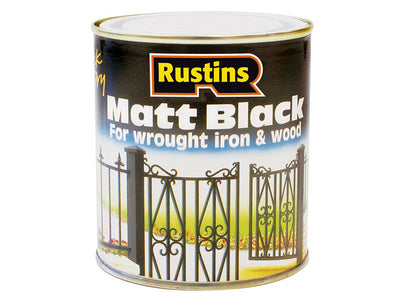 Rustins Matt Black Paint Quick Drying 1 Litre – – Now available at MTN Shop UK.