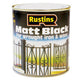Rustins  Matt Black Paint Quick Drying 500ml