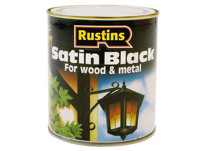 Rustins Satin Black Paint Quick Drying 1 Litre – – Now available at MTN Shop UK.