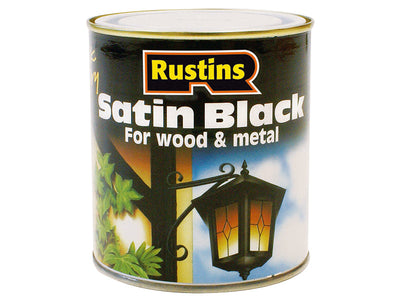 Rustins Satin Black Paint Quick Drying 250ml – – Now available at MTN Shop UK.