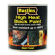 Rustins  High Heat Paint 600°C Black 500ml
