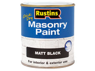 Rustins Quick Dry Masonry Paint Matt Black 250ml – – Now available at MTN Shop UK.
