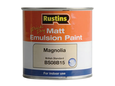 Rustins Quick Dry Matt Emulsion Paint Magnolia 250ml – – Now available at MTN Shop UK.
