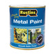 Rustins  Quick Dry Metal Paint Smooth Satin Black 500ml