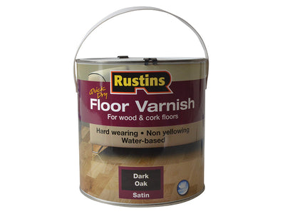 Rustins Quick Dry Coloured Floor Varnish Dark Oak 2.5 litre – – Now available at MTN Shop UK.