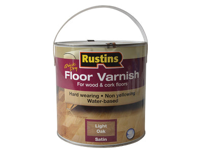 Rustins Quick Dry Coloured Floor Varnish Light Oak 2.5 litre – – Now available at MTN Shop UK.
