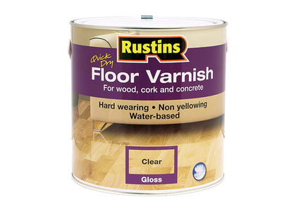 Rustins Quick Dry Floor Varnish Gloss 2.5 litre – – Now available at MTN Shop UK.
