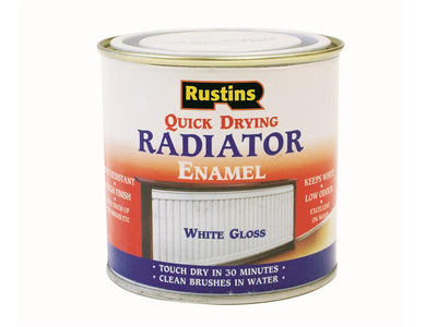 Rustins Quick Dry Radiator Enamel Paint Gloss White 250ml – – Now available at MTN Shop UK.
