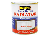 Rustins Quick Dry Radiator Enamel Paint Satin White 250ml – – Now available at MTN Shop UK.