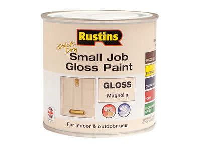 Rustins Quick Dry Small Job Gloss Paint Magnolia 250ml – – Now available at MTN Shop UK.