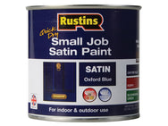 Rustins Quick Dry Small Job Satin Paint Oxford Blue 250ml – – Now available at MTN Shop UK.