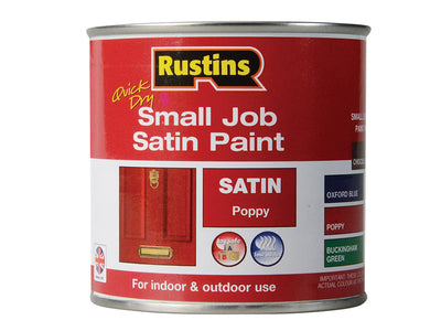 Rustins Quick Dry Small Job Satin Paint Poppy 250ml – – Now available at MTN Shop UK.