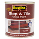 Rustins  Quick Dry Step & Tile Paint Gloss Red 500ml