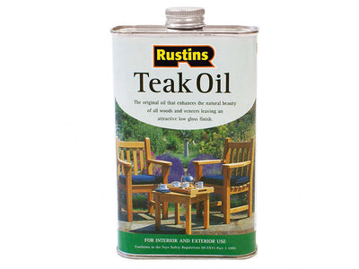 Rustins Teak Oil 1 litre – – Now available at MTN Shop UK.