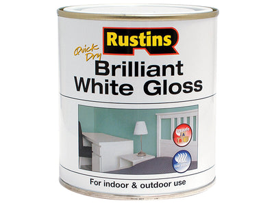 Rustins Quick Dry Brilliant White Gloss 1 Litre – – Now available at MTN Shop UK.