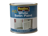 Rustins Quick Dry White Satin Paint 250ml – – Now available at MTN Shop UK.