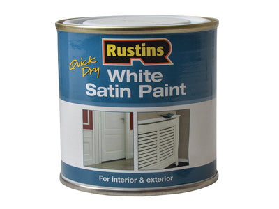 Rustins Quick Dry White Satin Paint 250ml – – Now available at MTN Shop UK.