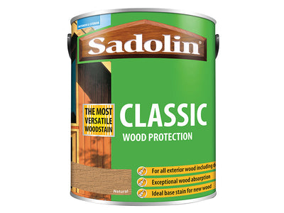 Sadolin Classic Wood Protection Natural 5 litre – – Now available at MTN Shop UK.