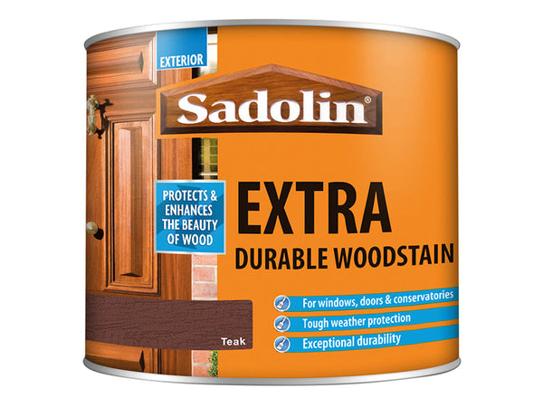 Sadolin Extra Durable Woodstain Teak 500ml – – Now available at MTN Shop UK.