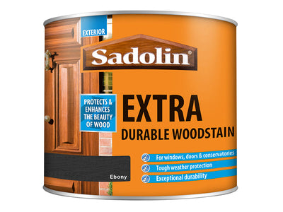 Sadolin Extra Durable Woodstain Ebony 500ml – – Now available at MTN Shop UK.