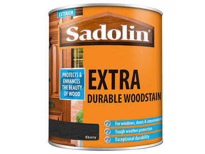 Sadolin Extra Durable Woodstain Ebony 1 litre – – Now available at MTN Shop UK.