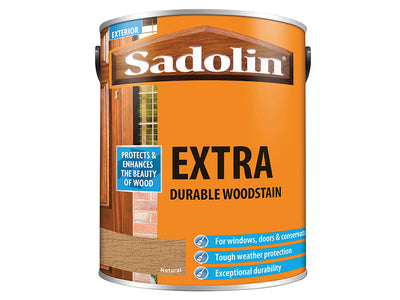 Sadolin Extra Durable Woodstain Natural 5 litre – – Now available at MTN Shop UK.