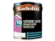 Sadolin Superdec Opaque Wood Protection Super White Satin 5 litre – – Now available at MTN Shop UK.