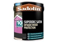 Sadolin Superdec Opaque Wood Protection Black Satin 5 litre – – Now available at MTN Shop UK.