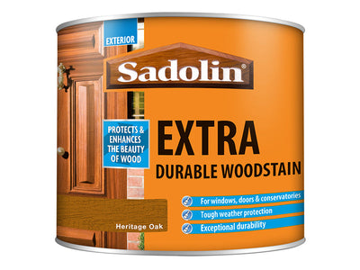 Sadolin Extra Durable Woodstain Heritage Oak 500ml – – Now available at MTN Shop UK.