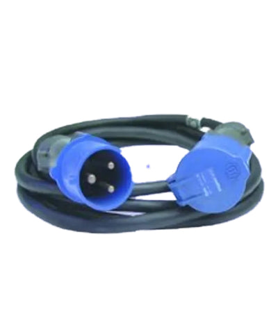 Stage Cable 32A Cable + 3pin Black Plug & Socket 6mm – 13Amp to Powercon Mains Lead with Black 1.5mm PVC Cable & fitted with a 13Amp Cable Plug & a Powercon 20Amp Cable Socket Blue - 2 metre long – Now available at MTN Shop UK.