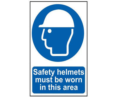 afety Helmets Must Be Worn In This Area