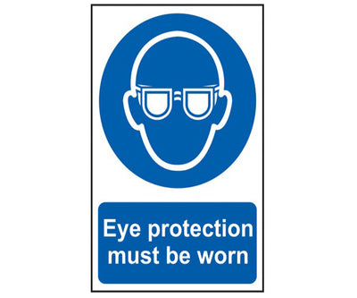 Eye Protection Must Be Worn - PVC 