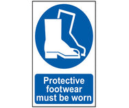 Protective Footwear Must Be Worn - PVC