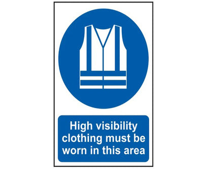 High Visibility Jackets Must Be Worn In This Area - PVC