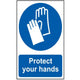 Scan Protect Your Hands - PVC 200 x 300mm