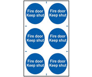Scan Fire Door Keep Shut - PVC 200 x 300mm