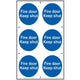 Scan Fire Door Keep Shut - PVC 200 x 300mm