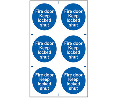  Fire Door Keep Locked Shut - PVC