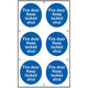 Scan Fire Door Keep Locked Shut - PVC 200 x 300mm