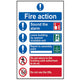 Scan Fire Action Procedure - PVC 200 x 300mm