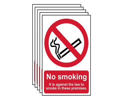 Scan No Smoking In These Premises PVC 200 x 300mm – – Now available at MTN Shop UK.